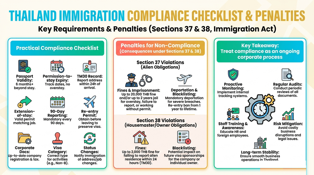 Thailand immigration compliance checklist for foreign employees